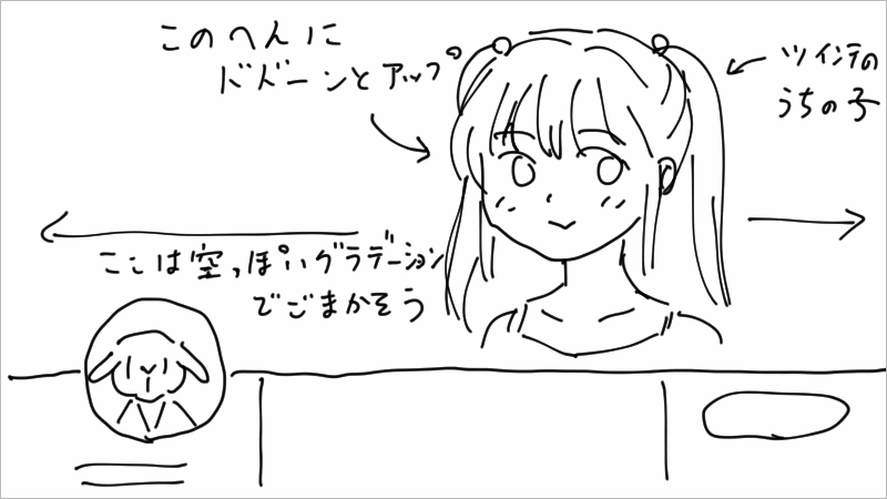 クリスタ Clip Studio でtwitterのヘッダー画像を描いてみた 初心者実践 デジやま